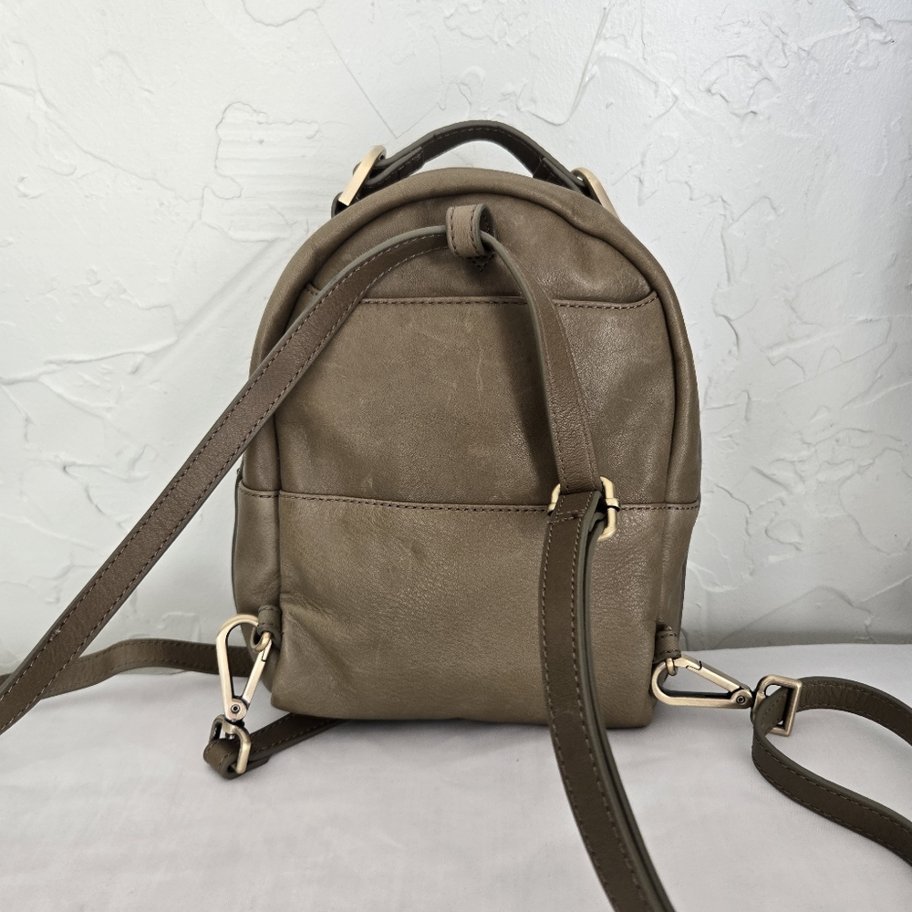 Hobo Leather Green Mini Backpack - image 6